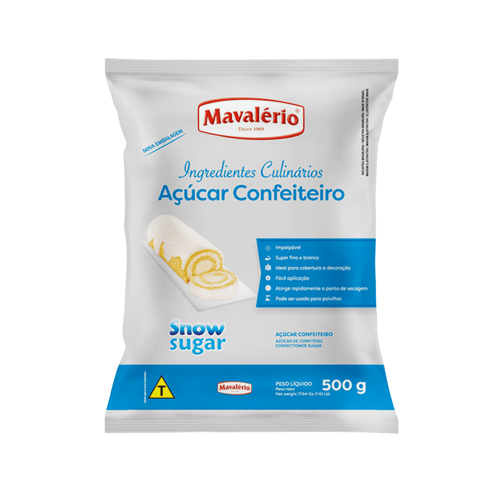 AÇUCAR DE CONFEITEIRO SNOW SUGAR 1KG - MAVALERIO AÇUCAR DE CONFEITEIRO SNOW SUGAR 1KG - MAVALERIO