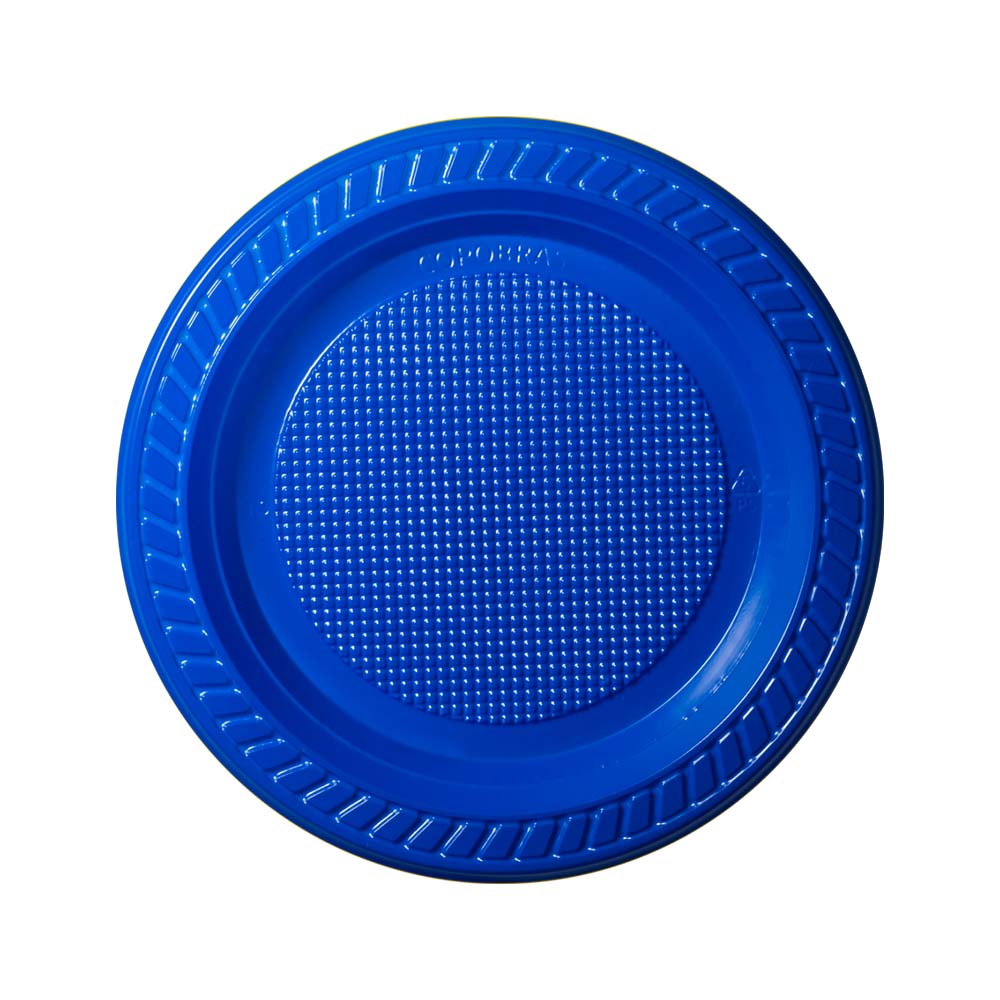PRATO PLÁSTICO DESCARTÁVEL 15CM AZUL COPOBRAS C/10 UNIDADES PRATO PLÁSTICO DESCARTÁVEL 15CM AZUL COPOBRAS C/10 UNIDADES