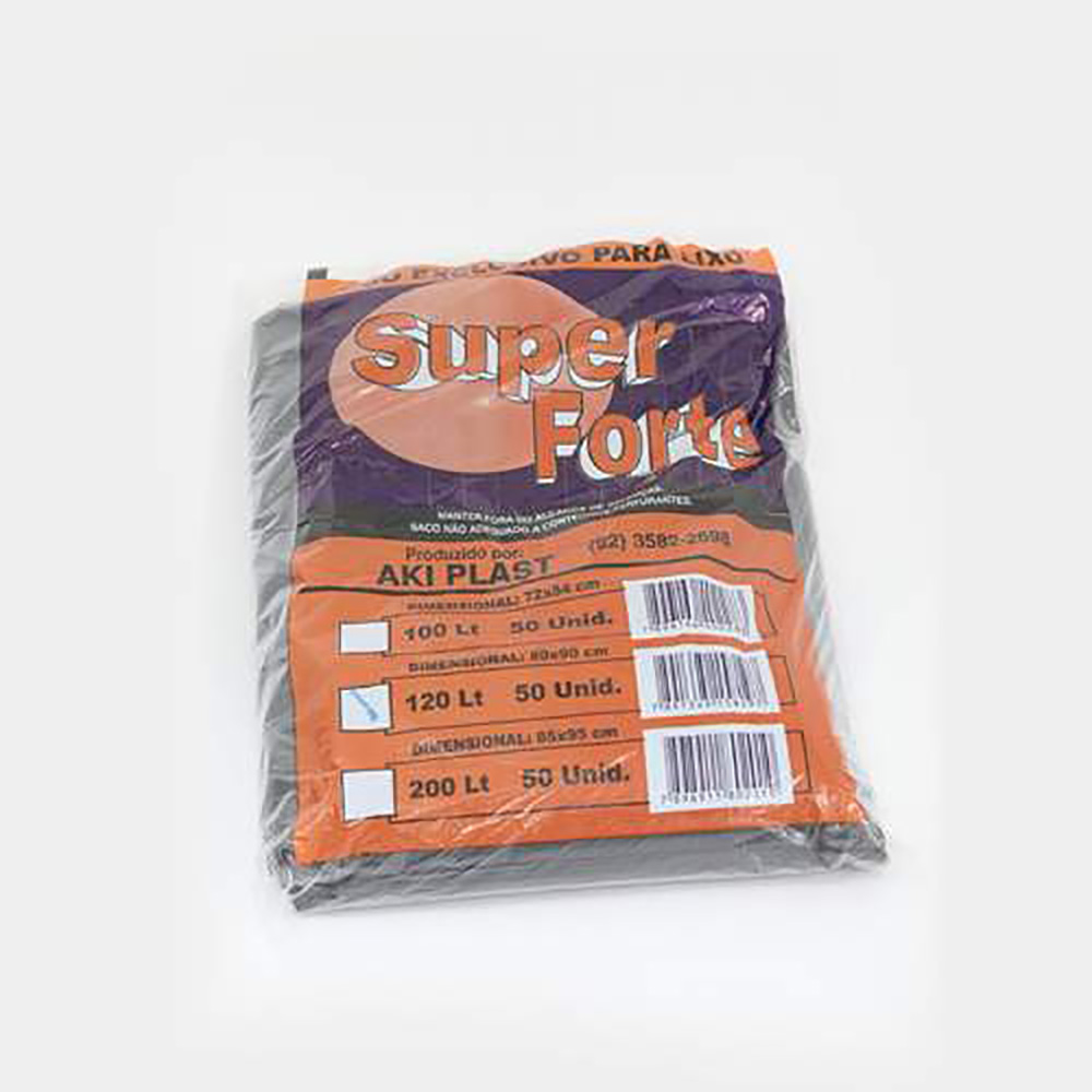 SACO DE LIXO 120LT SUPER FORTE C/50 UNIDADES SACO DE LIXO 120LT SUPER FORTE C/50 UNIDADES