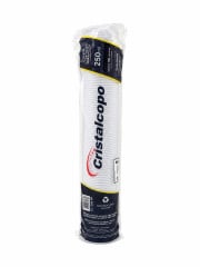 Copo Plástico 250ml Tranparente Pacote c/100 un - Cristalcopo <br>