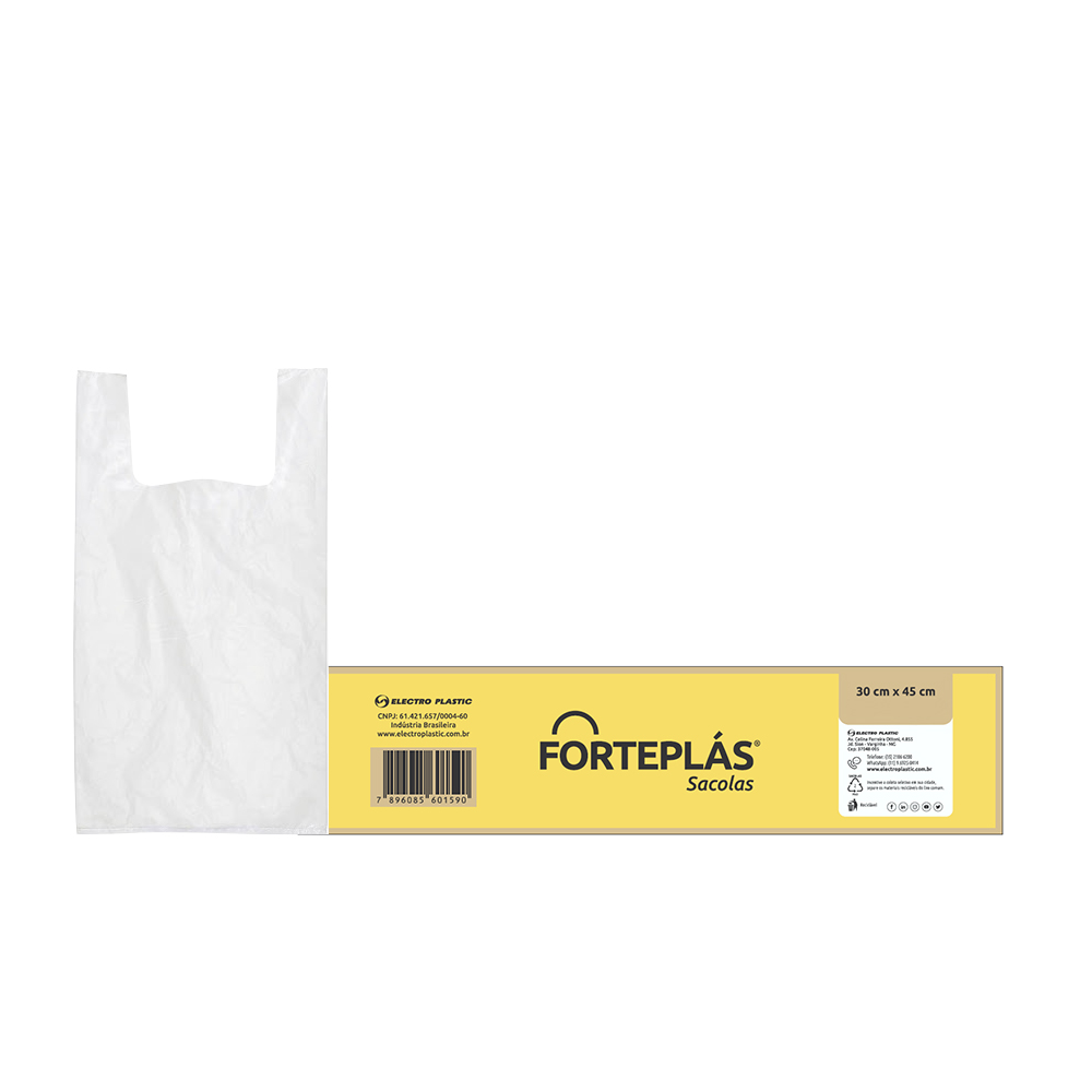 SACOLA 30X45 FORTEPLAS 5KG 100UN SACOLA 30X45 FORTEPLAS 5KG 100UN