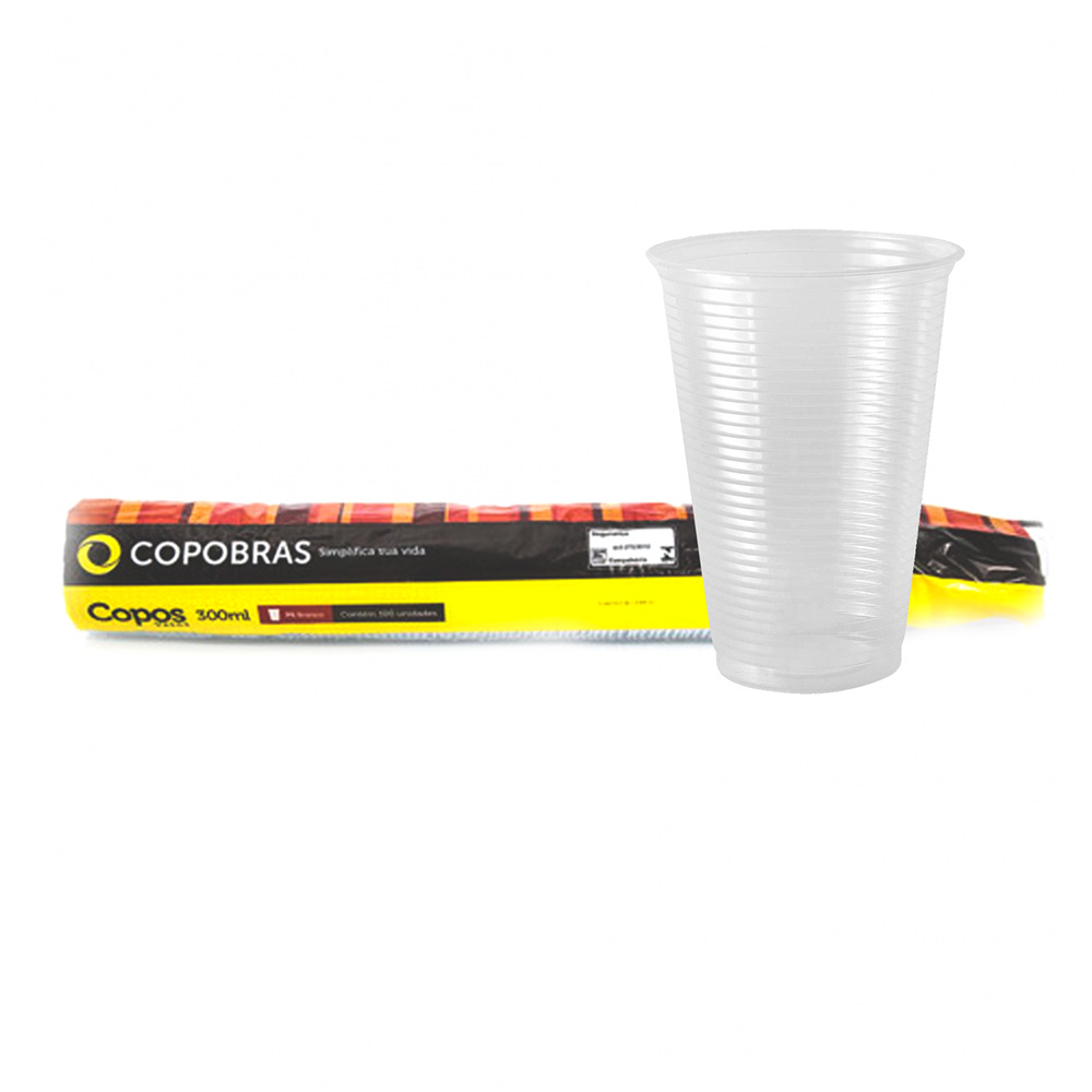 COPO PLASTICO 300ML PACOTE COM 100UN - COPOBRAS COPO PLASTICO 300ML PACOTE COM 100UN - COPOBRAS
