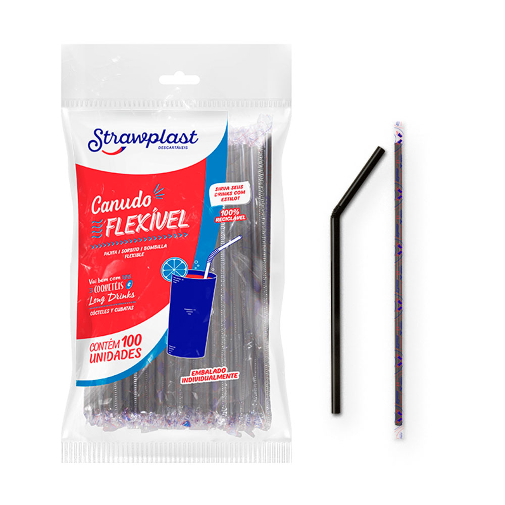 CANUDO FLEX SACHE PRETO CS313 PC100 CANUDO FLEX SACHE PRETO CS313 PC100