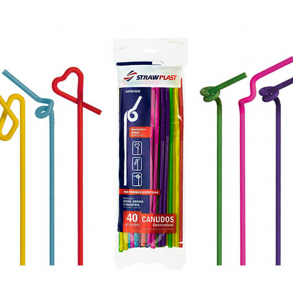 CANUDO FLEX ARTÍSTICO 5,6MM CS235 C/40 UNIDADES STRAWPLAST CANUDO FLEX ARTÍSTICO 5,6MM CS235 C/40 UNIDADES STRAWPLAST