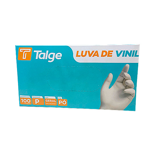 LUVA DE VINIL P TALGE 100UN                                                                                                                                                                          