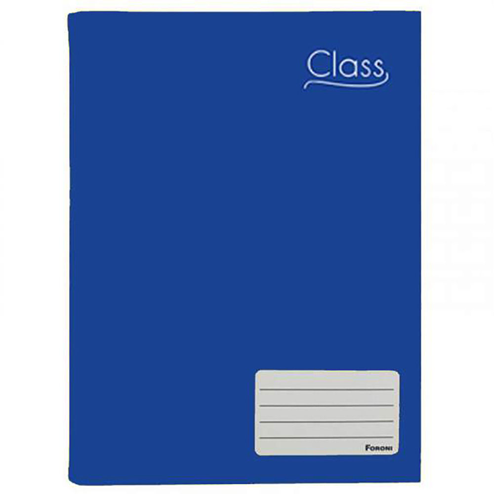 CADERNO BROCHURÃO CLASS AZUL 96 FOLHAS - FORONI CADERNO BROCHURÃO CLASS AZUL 96 FOLHAS - FORONI