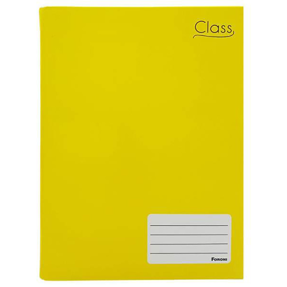 CADERNO BROCHURÃO CLASS AMARELO 96 FOLHAS - FORONI CADERNO BROCHURÃO CLASS AMARELO 96 FOLHAS - FORONI