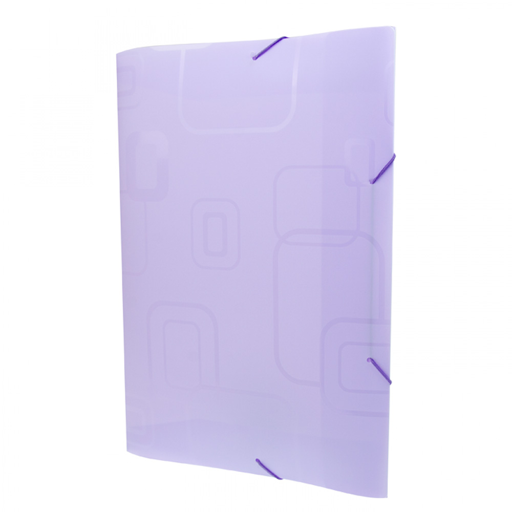 Pasta Aba Elástico Ofício Roxa DelloFine<br> Pasta Aba Elástico Ofício Roxa DelloFine<br>