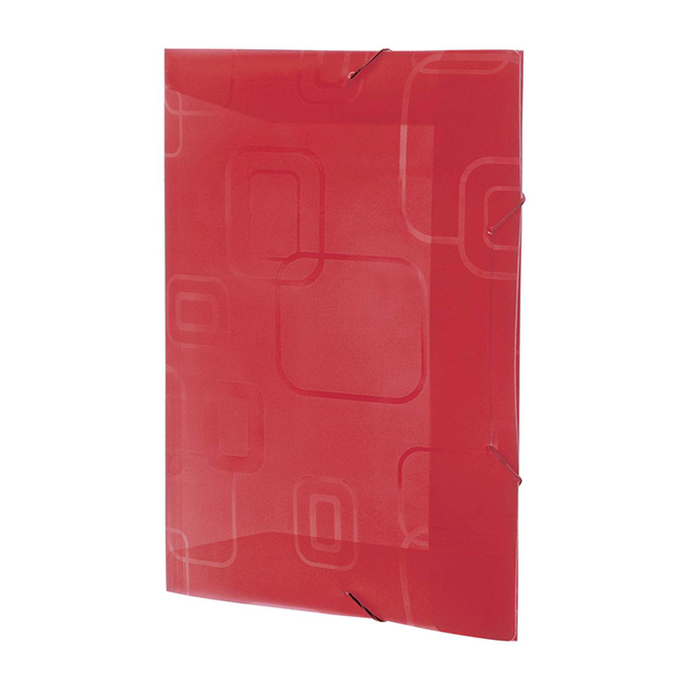 Pasta Aba Elástico Ofício Vermelho DelloFine<br> Pasta Aba Elástico Ofício Vermelho DelloFine<br>