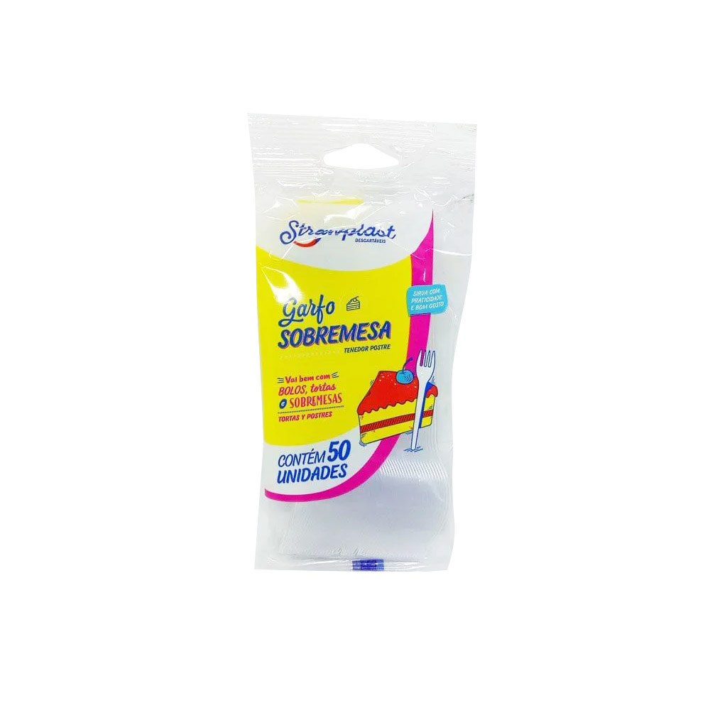 GARFO SOBREMESA CRISTAL STRAWPLAST C/50 UNIDADES GARFO SOBREMESA CRISTAL STRAWPLAST C/50 UNIDADES