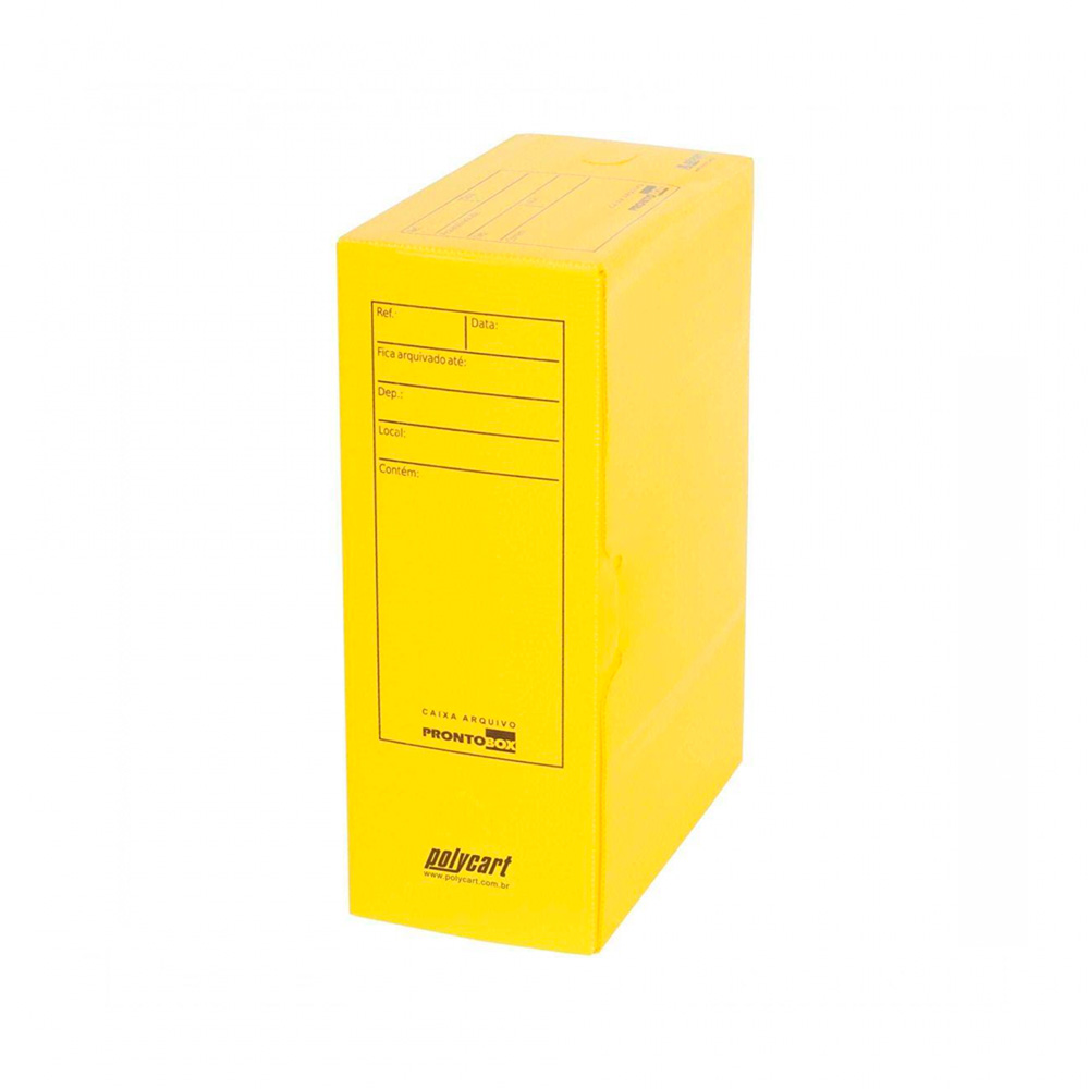 ARQUIVO MORTO PRONTOBOX AMARELO POLYCART