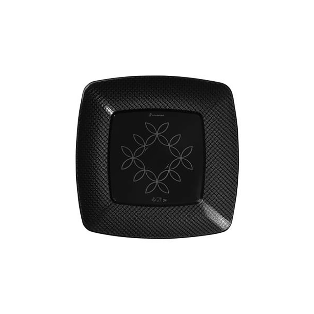 PRATO PLÁSTICO DESCARTÁVEL QUADRADO 15CM PRETO STRAWPLAST C/10 UNIDADES PRATO PLÁSTICO DESCARTÁVEL QUADRADO 15CM PRETO STRAWPLAST C/10 UNIDADES
