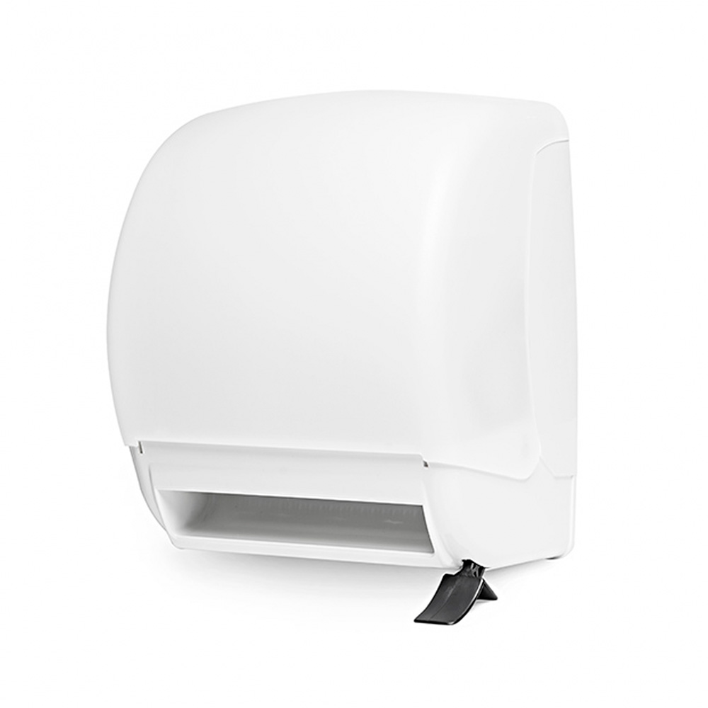 DISPENSER PARA PAPEL TOALHA EM ROLO COM ALAVANCA LATERAL BRANCO - BENEFIT<br><br><br> DISPENSER PARA PAPEL TOALHA EM ROLO COM ALAVANCA LATERAL BRANCO - BENEFIT<br><br><br>
