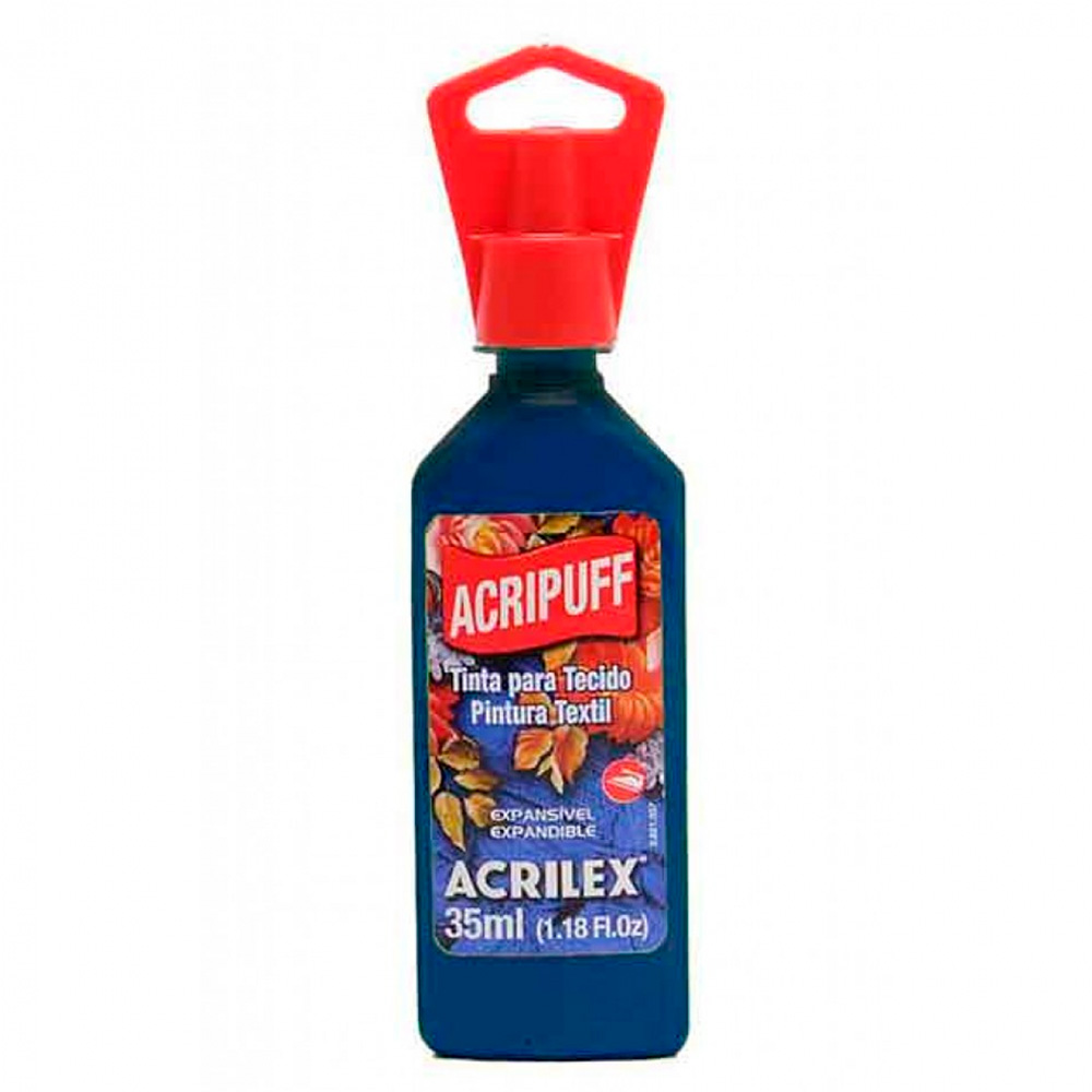 TINTA TECIDO ACRIPUFF AZUL COBALTO 35ML -  ACRILEX        