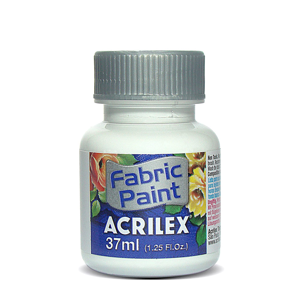 TINTA P/ TECIDO FOSCA BRANCO 37ML - ACRILEX TINTA P/ TECIDO FOSCA BRANCO 37ML - ACRILEX
