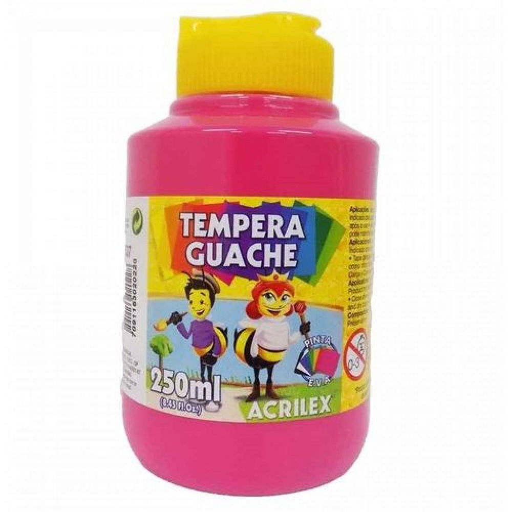 TINTA GUACHE ROSA 250ML - ACRILEX                              TINTA GUACHE ROSA 250ML - ACRILEX