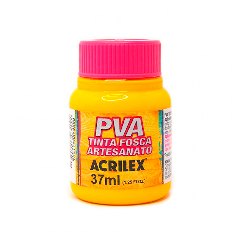 TINTA FOSCA P/ ARTESANATO AMARELO OURO 37ML - ACRILEX TINTA FOSCA P/ ARTESANATO AMARELO OURO 37ML - ACRILEX