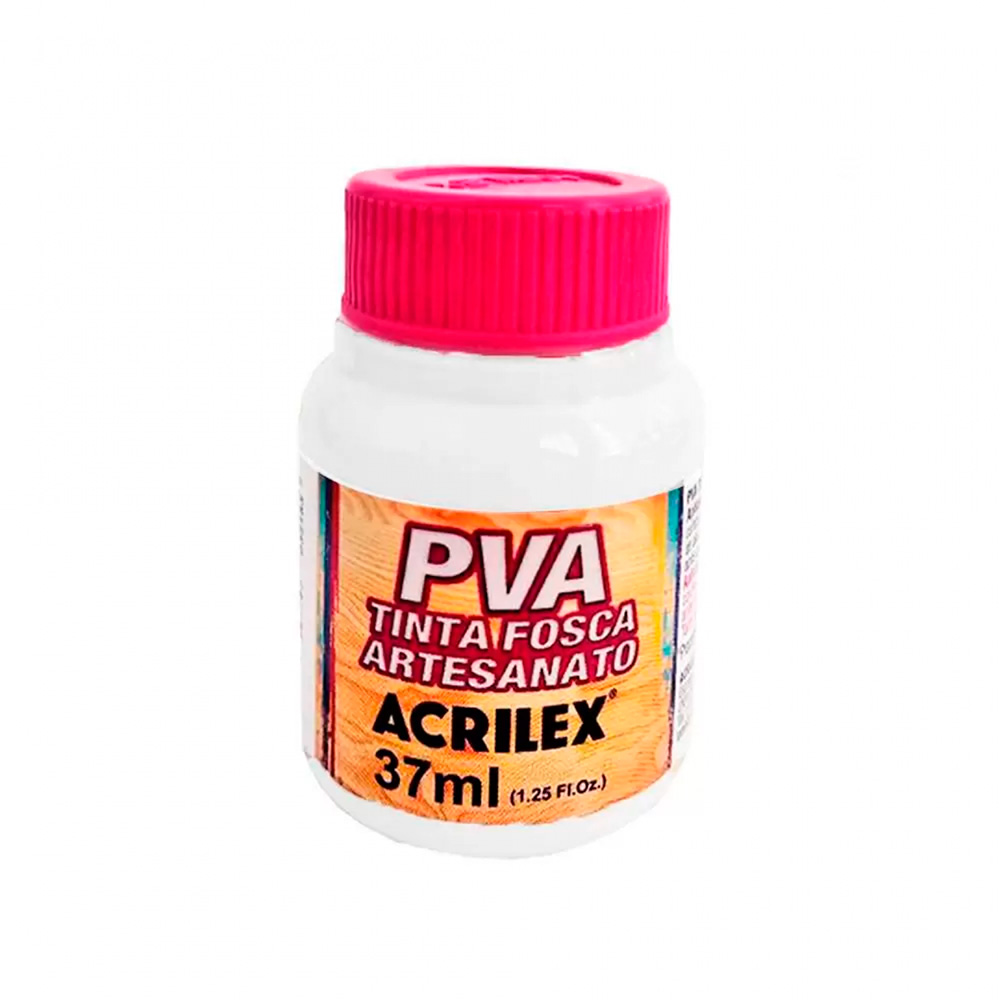 TINTA FOSCA P/ ARTESANATO BRANCO 37ML - ACRILEX TINTA FOSCA P/ ARTESANATO BRANCO 37ML - ACRILEX