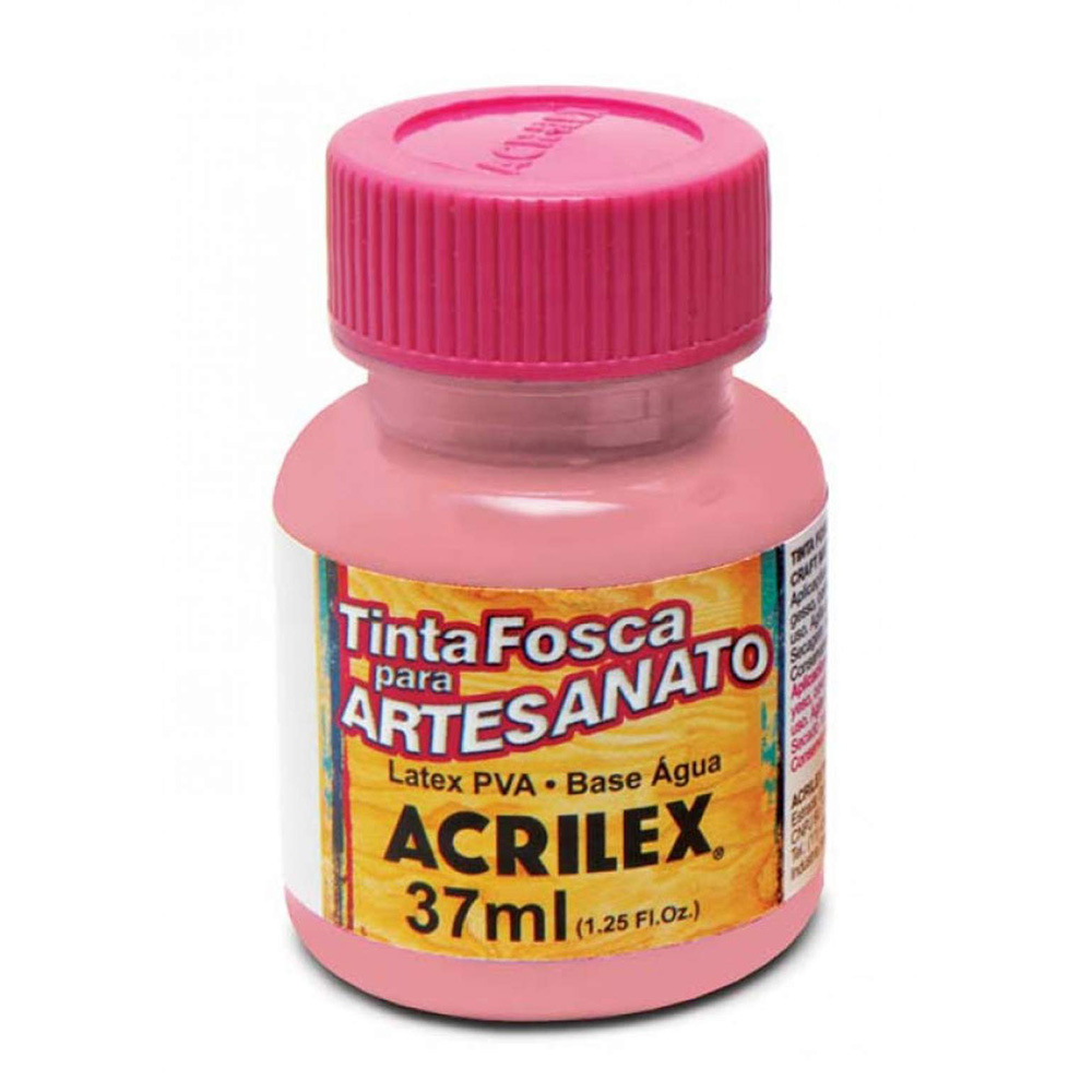 TINTA FOSCA P/ Artesanato  Rosa 37ml -  ACRILEX                        TINTA FOSCA P/ Artesanato  Rosa 37ml -  ACRILEX