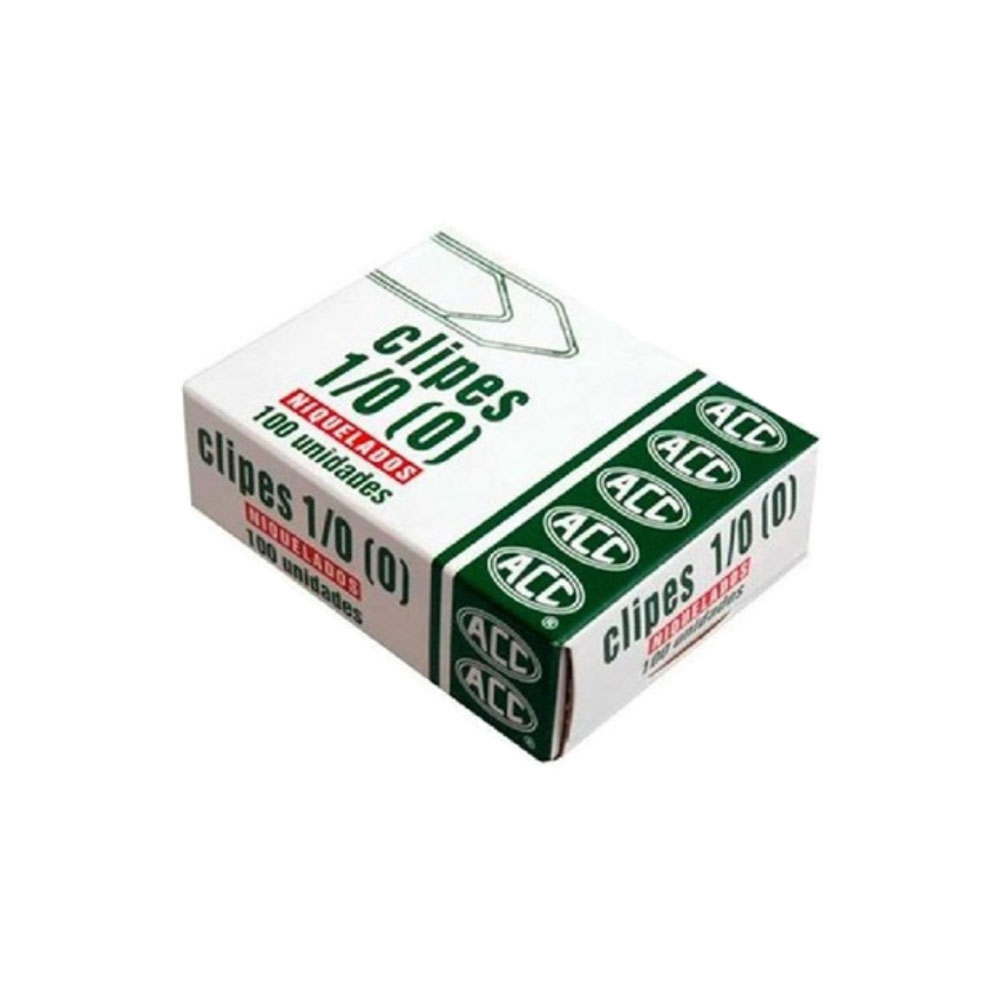 CLIPES N°1/0 (0) NIQUELADO C/100 UNIDADES - ACC CLIPES N°1/0 (0) NIQUELADO C/100 UNIDADES - ACC