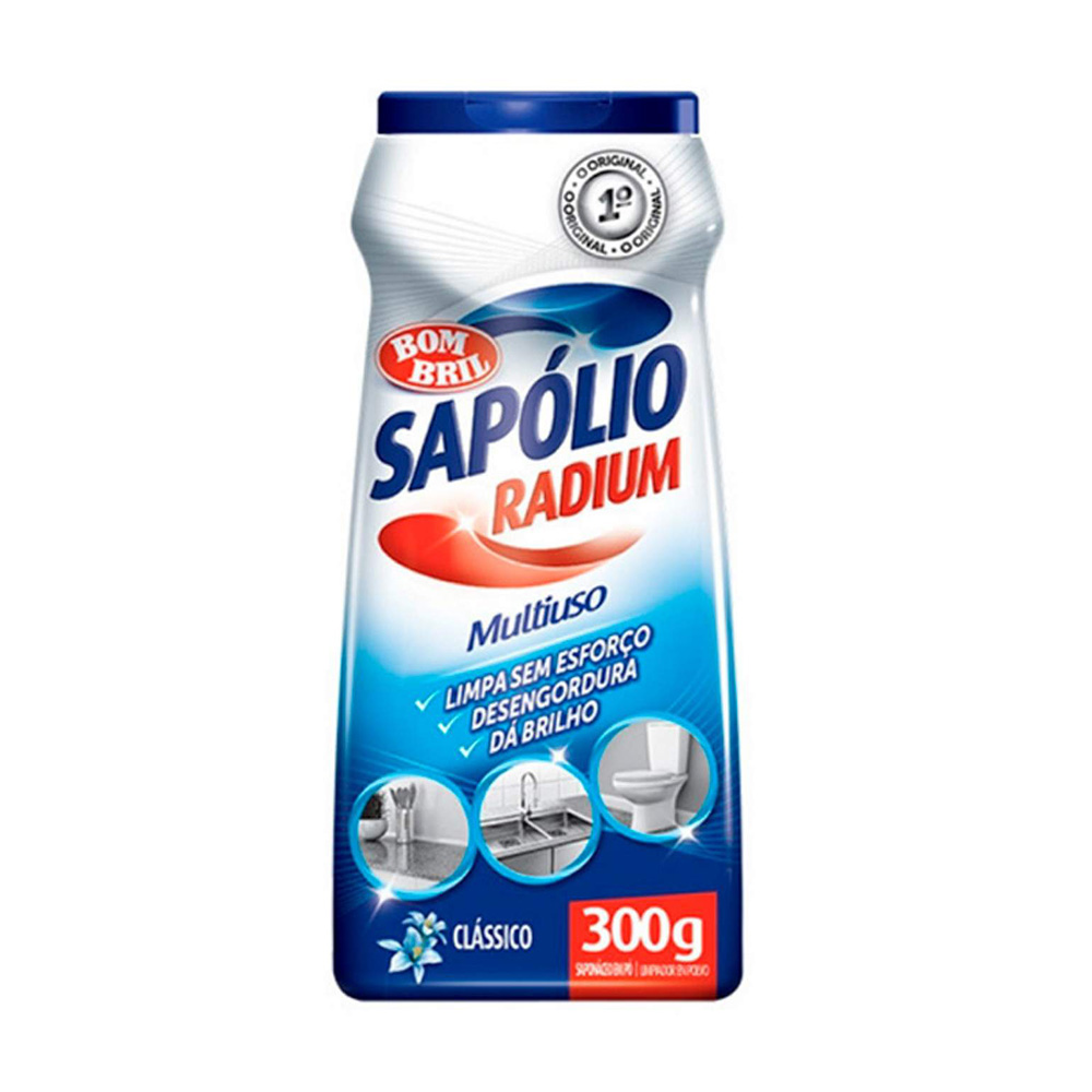 SAPOLIO RADIUM EM PO 300G CLASSICO - BOMBRIL                     SAPOLIO RADIUM EM PO 300G CLASSICO - BOMBRIL