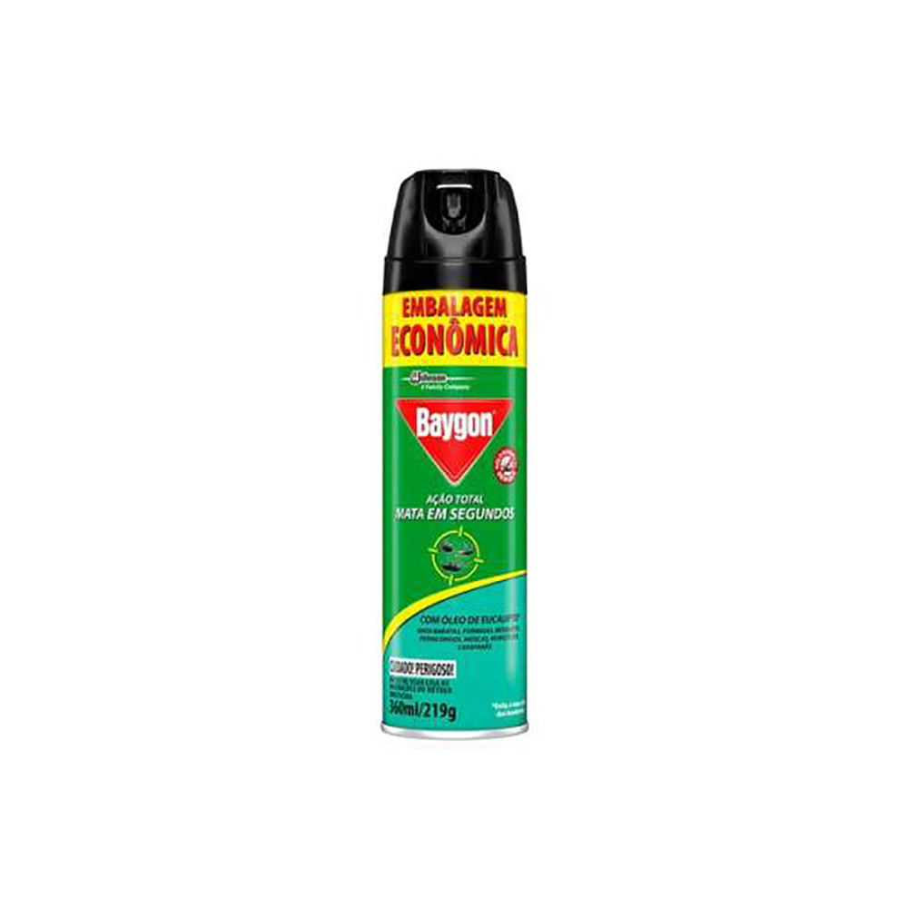 INSETICIDA AEROSOL AÇÃO TOTAL - 360ML - BAYGON INSETICIDA AEROSOL AÇÃO TOTAL - 360ML - BAYGON