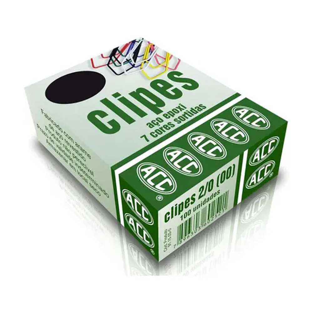 CLIPES N°2/0 (00) ACO EPOXI SORTIDO C/100 - ACC                  CLIPES N°2/0 (00) ACO EPOXI SORTIDO C/100 - ACC