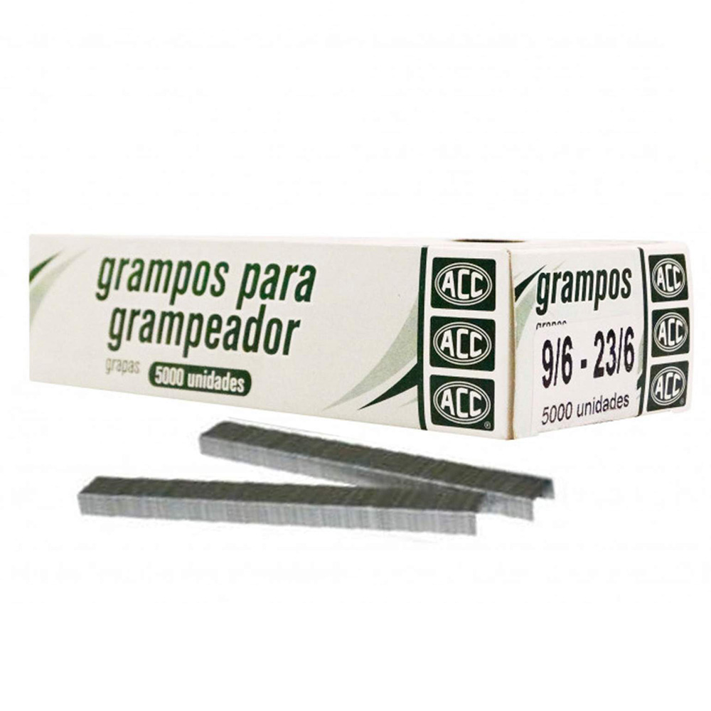 GRAMPO 9/6-23/6 GALVANIZADO C/1000 - 10 A 30F - ACC   GRAMPO 9/6-23/6 GALVANIZADO C/1000 - 10 A 30F - ACC