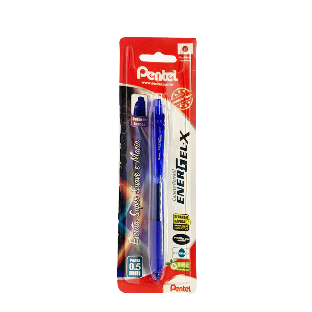 CANETA ENERGEL 0,5MM AZUL BLISTER PENTEL CANETA ENERGEL 0,5MM AZUL BLISTER PENTEL