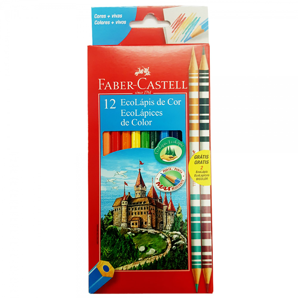 LAPIS DE COR 10+2 BIOCOLOR FABER CASTELL LAPIS DE COR 10+2 BIOCOLOR FABER CASTELL