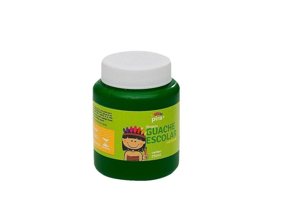 GUACHE ESCOLAR 250ML VERDE PIRA<br> GUACHE ESCOLAR 250ML VERDE PIRA<br>