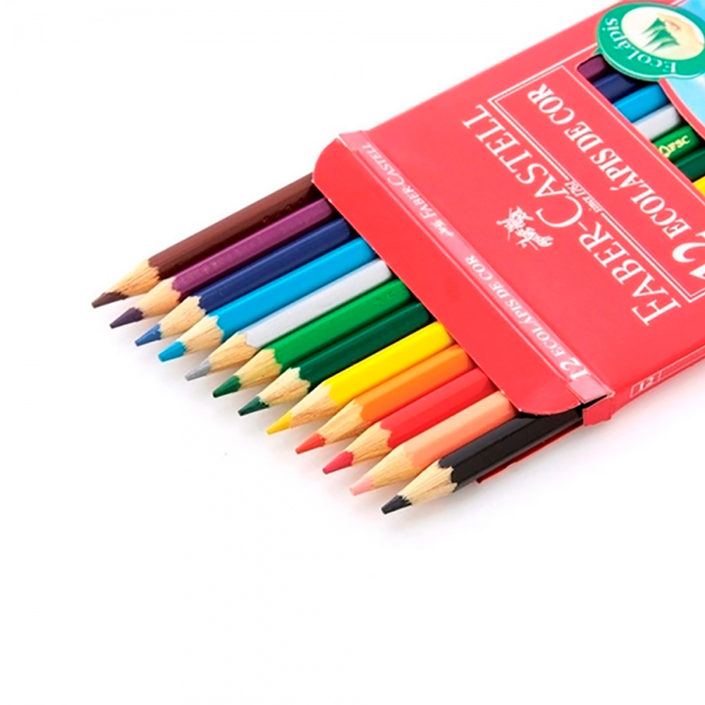 LÁPIS DE COR ECOLAPIS C/12 CORES FABERL CASTELL<br> LÁPIS DE COR ECOLAPIS C/12 CORES FABERL CASTELL<br>