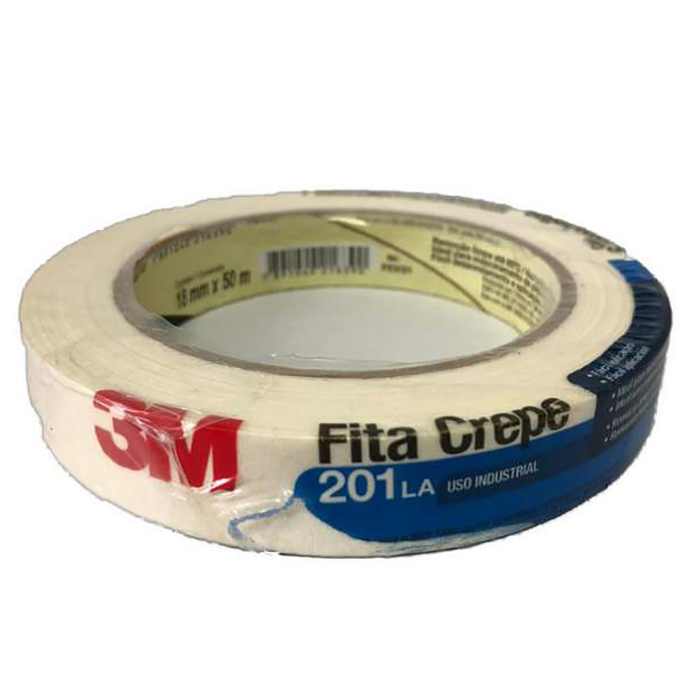 FITA CREPE INDUSTRIAL 24MMX50M 201LA - 3M                             FITA CREPE INDUSTRIAL 24MMX50M 201LA - 3M