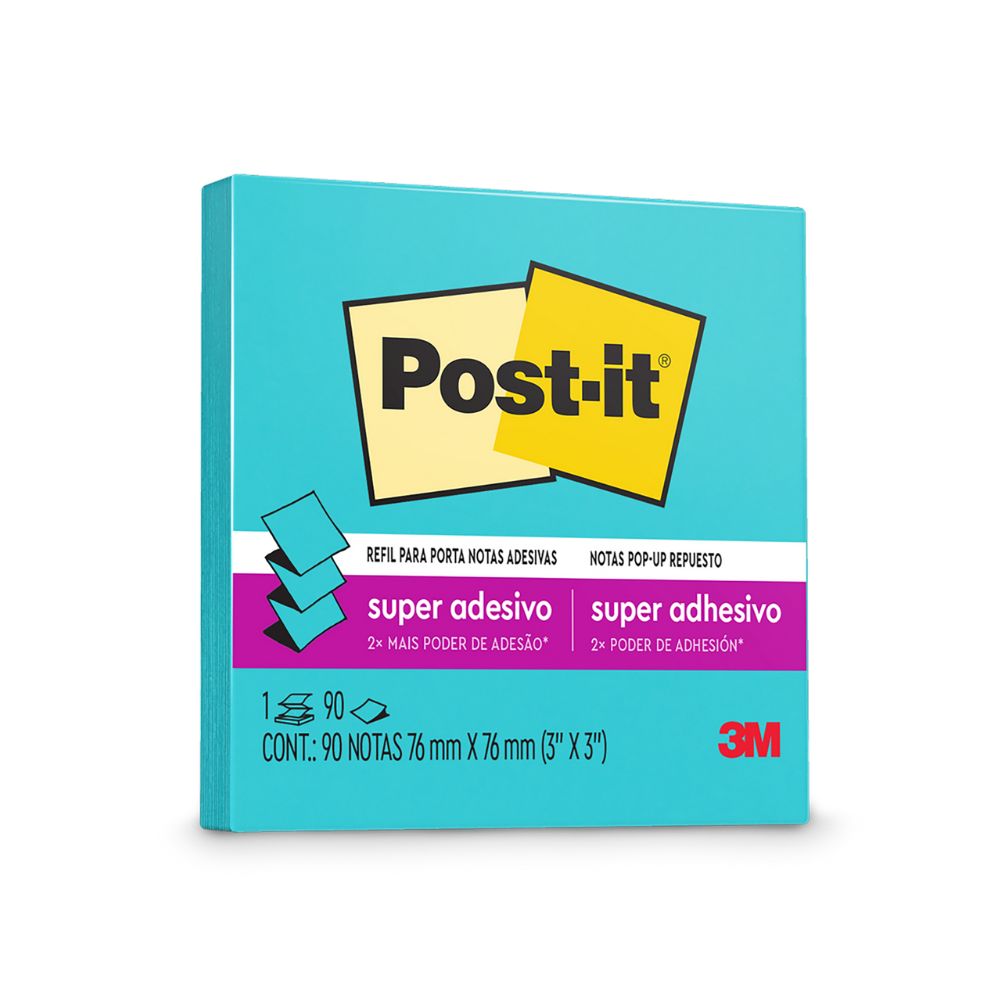 REFIL POST IT 76X76 AZUL CÉU 90 FOLHAS - 3M                          REFIL POST IT 76X76 AZUL CÉU 90 FOLHAS - 3M