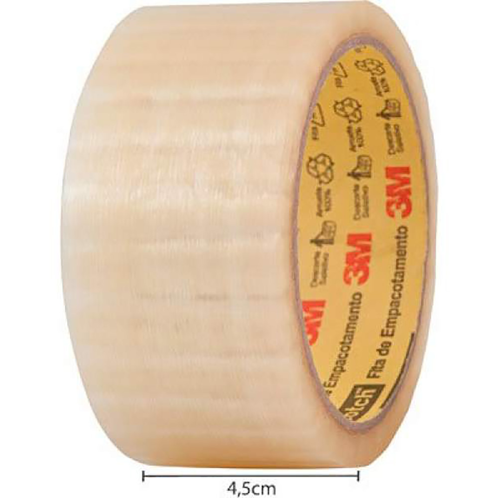 FITA TRANSPARENTE 45MMX45M - 3M SCOTCH                          FITA TRANSPARENTE 45MMX45M - 3M SCOTCH