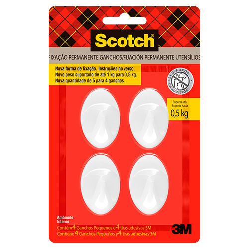 GANCHO PEQUENO SCOTCH 3M  GANCHO PEQUENO SCOTCH 3M