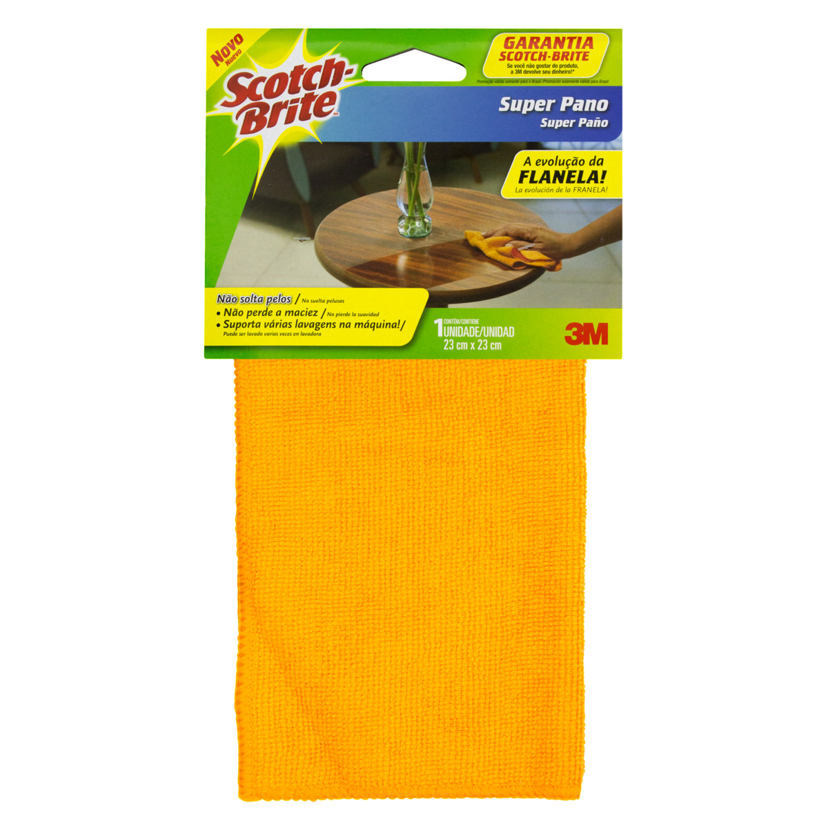 SUPER PANO FLANELA 23CMX23CM SCOTH BRITE 3M                                                                                                                                                             