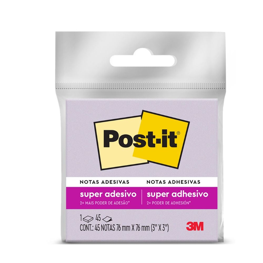 POST IT 76X76  ROXO 45 FOLHAS - 3M POST IT 76X76  ROXO 45 FOLHAS - 3M