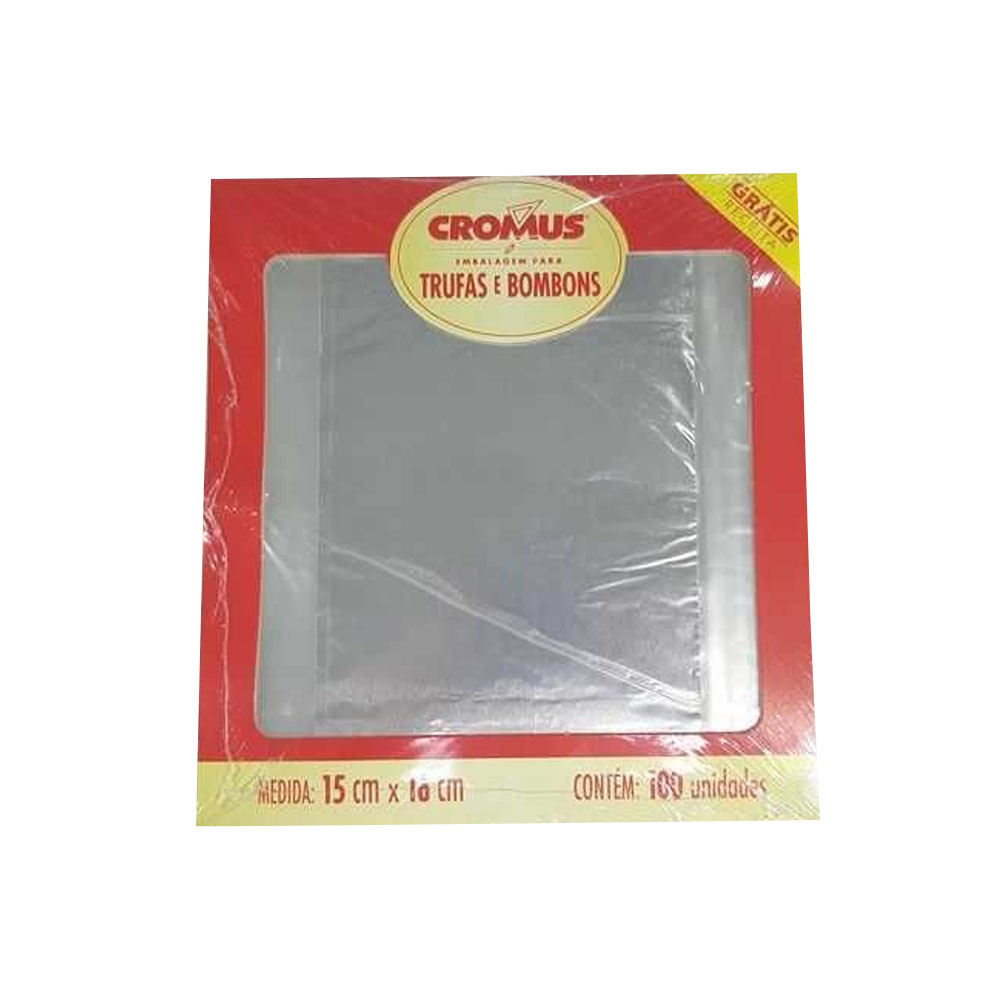 EMBALAGEM ALUMÍNIO PARA TRUFA 15X16 INCOLOR PACOTE COM 100 UN - CROMUS  EMBALAGEM ALUMÍNIO PARA TRUFA 15X16 INCOLOR PACOTE COM 100 UN - CROMUS