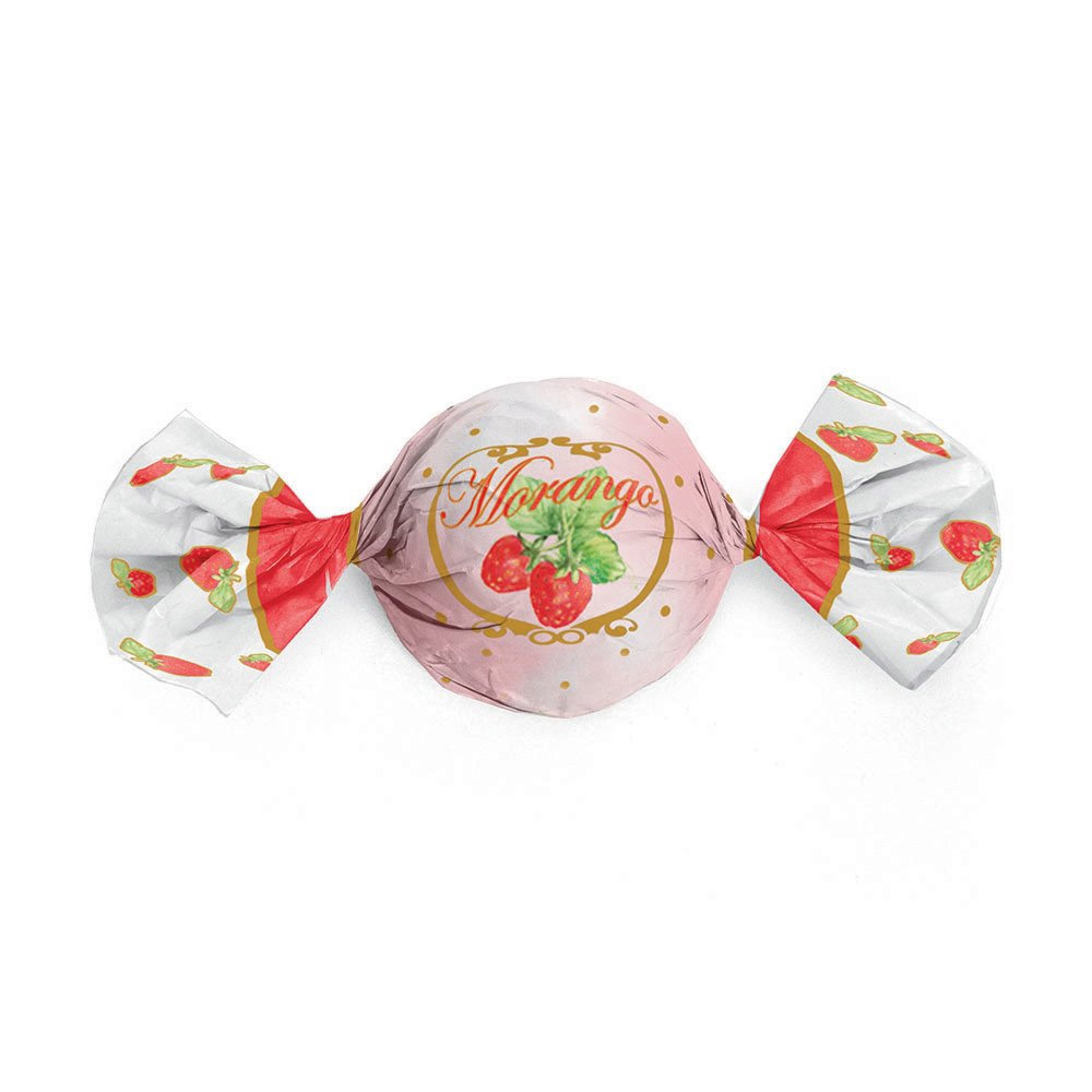 EMBALAGEM ALUMÍNIO PARA TRUFA SABOR MORANGO 15X16 - PACOTE COM 100 UN - CROMUS<br><br> EMBALAGEM ALUMÍNIO PARA TRUFA SABOR MORANGO 15X16 - PACOTE COM 100 UN - CROMUS<br><br>