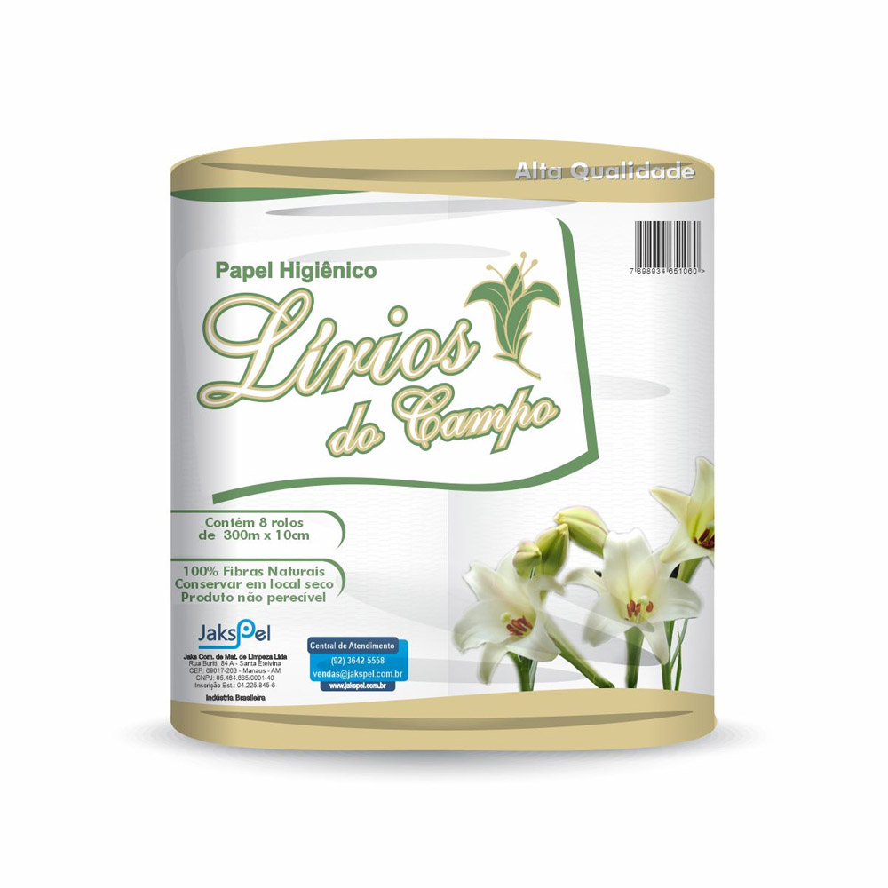 PAPEL HIGIÊNICO 500MT BRANCO LÍRIO DO CAMPO PACOTE C/8 PAPEL HIGIÊNICO 500MT BRANCO LÍRIO DO CAMPO PACOTE C/8