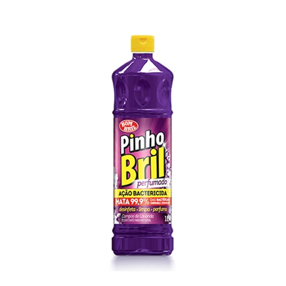DESINFETANTE PINHO BRIL CAMPOS DE LAVANDA 1L - BOMBRIL  DESINFETANTE PINHO BRIL CAMPOS DE LAVANDA 1L - BOMBRIL