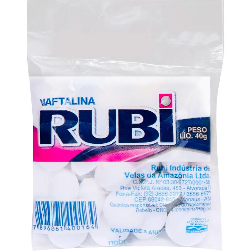 NAFTALINA RUBI 40G NAFTALINA RUBI 40G