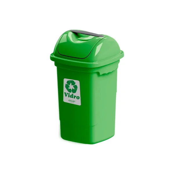 LIXEIRA BASCULANTE PLASVALE VERDE  30 LITROS
