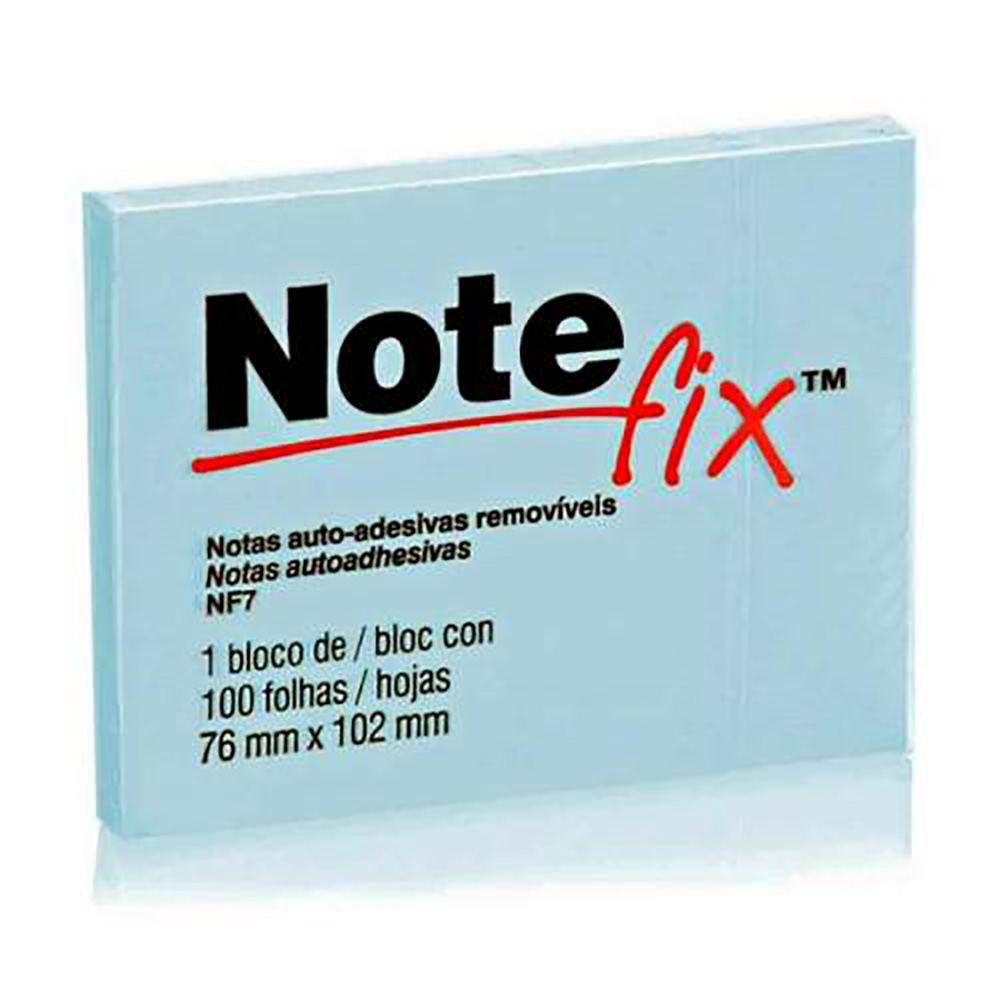 NOTEFIX 76X102 GRANDE 100 FOLHAS AZUL - 3M          NOTEFIX 76X102 GRANDE 100 FOLHAS AZUL - 3M