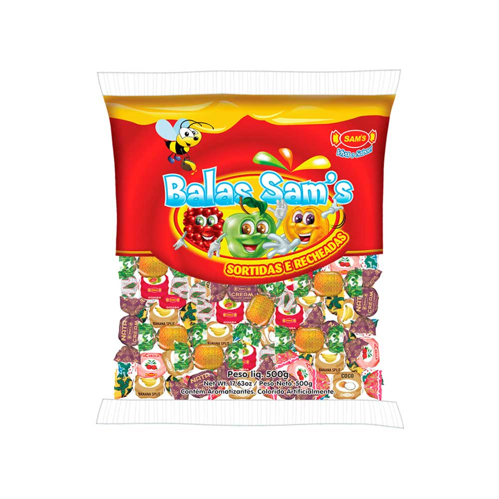 BALA SORTIDA 500G - SAMS  BALA SORTIDA 500G - SAMS