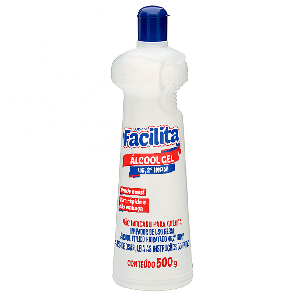ALCOOL GEL 46,2º INPM 500G FACILITA ALCOOL GEL 46,2º INPM 500G FACILITA