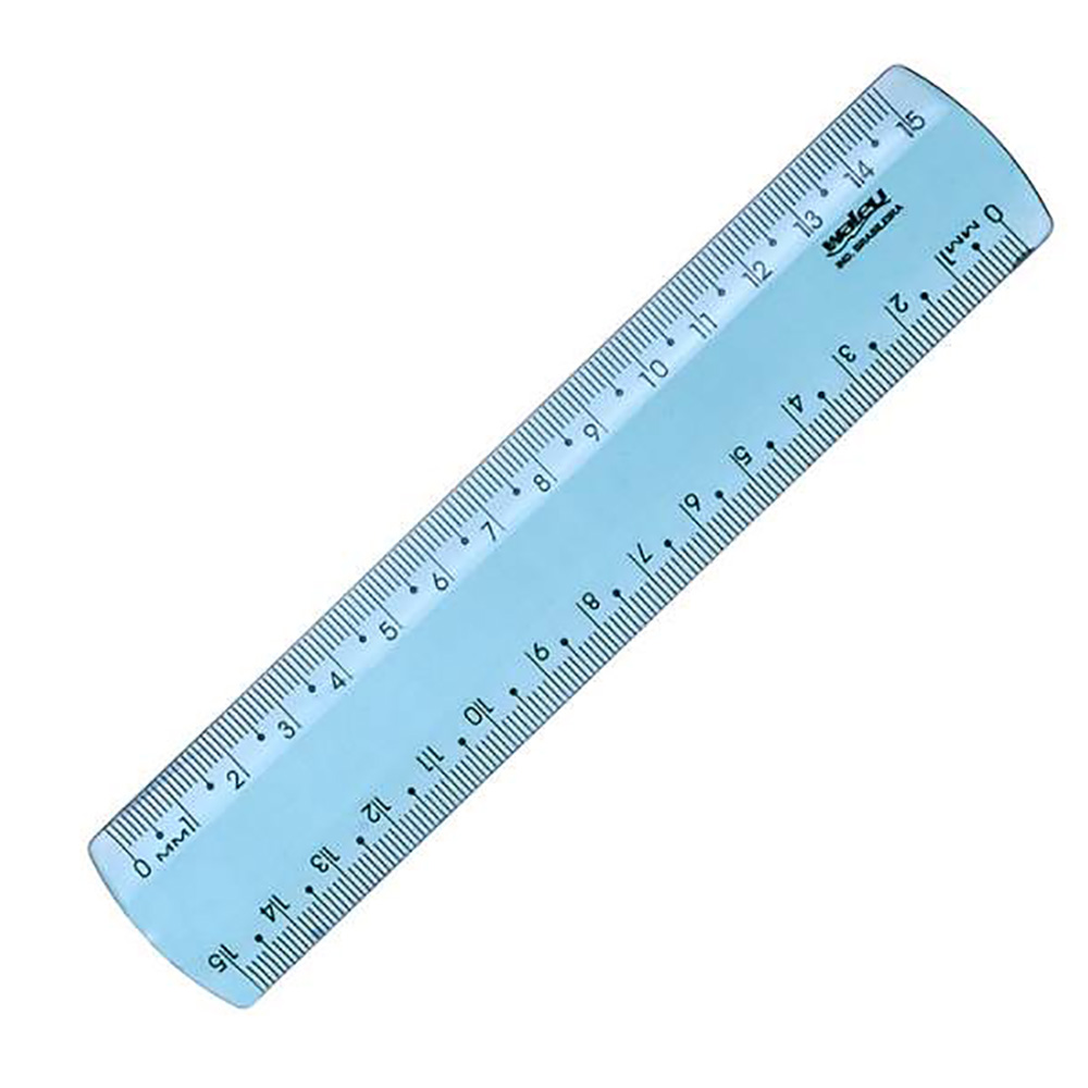 REGUA DE 15CM NEW LINE AZUL WALEU                            REGUA DE 15CM NEW LINE AZUL WALEU