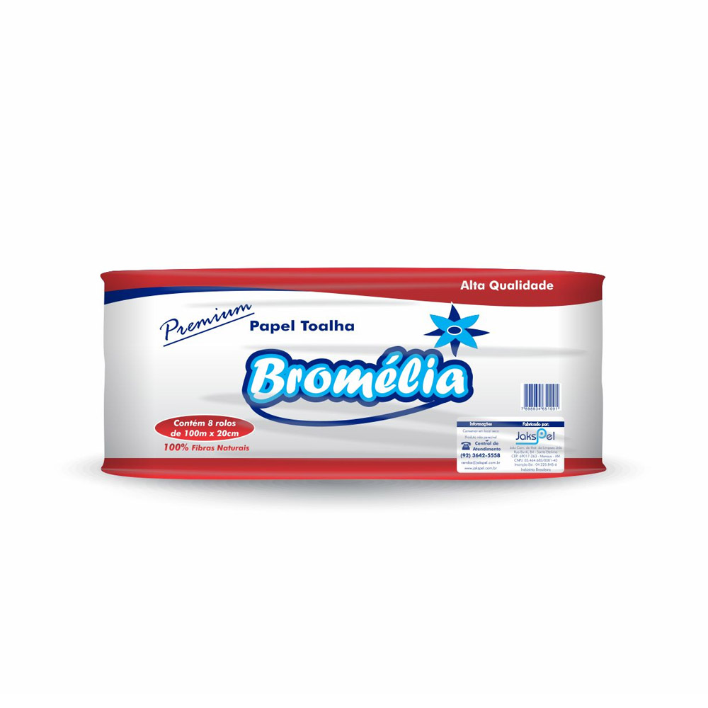 PAPEL TOALHA 200MT VM BRANCO EXTRA BROMELIA 100% CELULOSE C/6 ROLOS PAPEL TOALHA 200MT VM BRANCO EXTRA BROMELIA 100% CELULOSE C/6 ROLOS