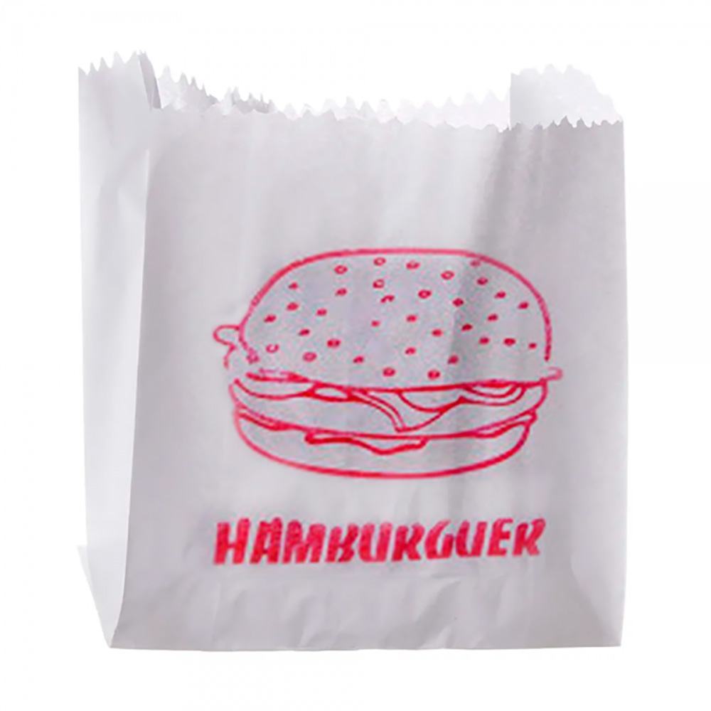 SACO PAPEL HAMBÚRGUER IMPRESSO PACOTE 500 UNIDADES SACO PAPEL HAMBÚRGUER IMPRESSO PACOTE 500 UNIDADES